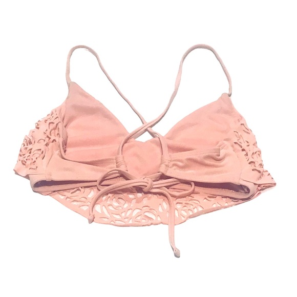 Xhilaration Peach Flounce Strappy Bikini Top - Picture 5 of 6